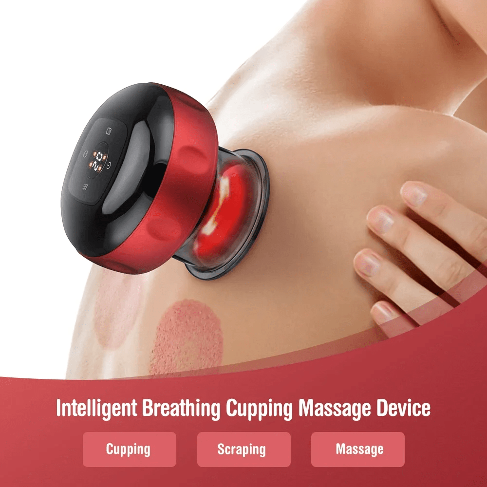 Intelligent Electric Vacuum Cupping Therapy Massager with Heating & Guasha Function – Pain Relief & Muscle Recovery Tool - Buyncart