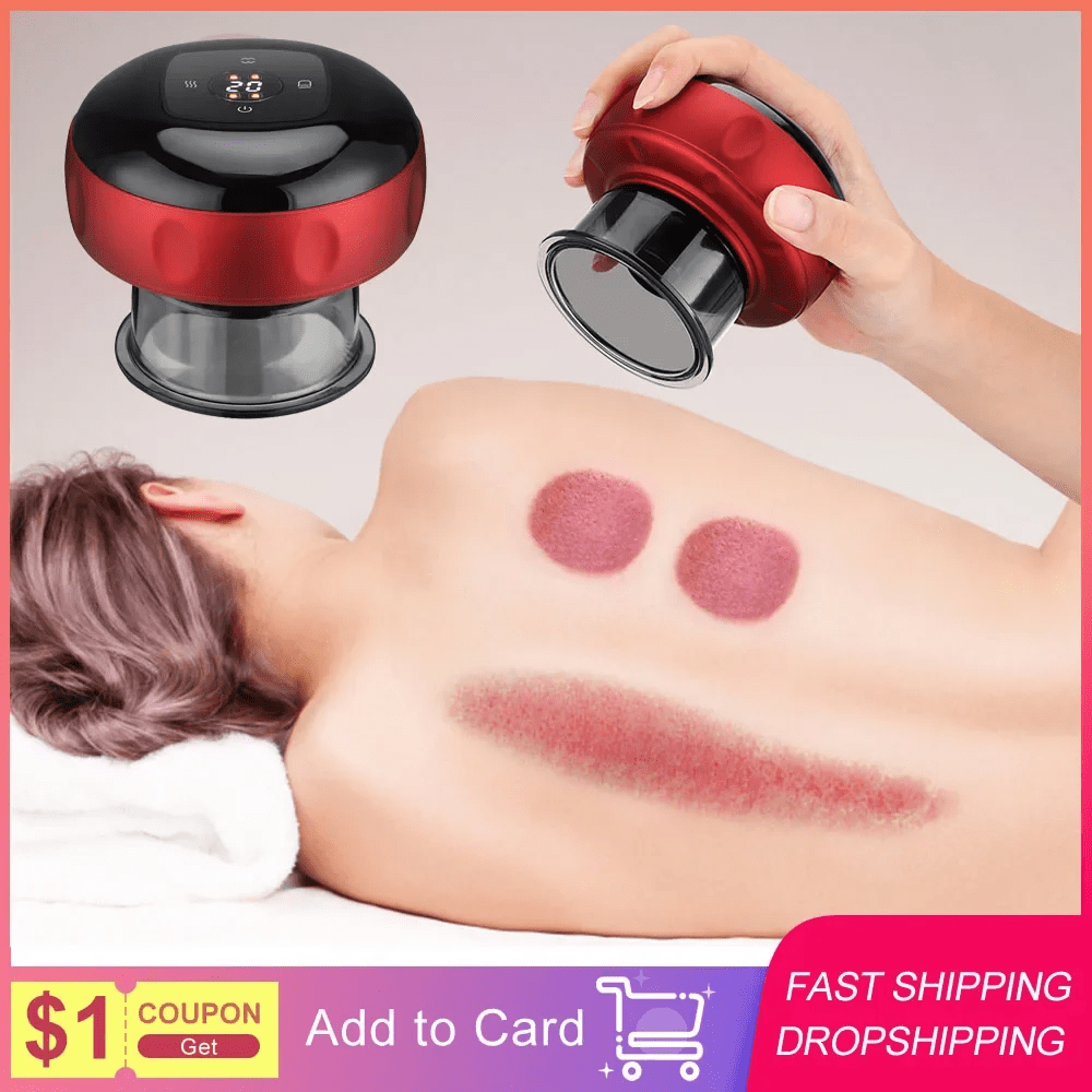Intelligent Electric Vacuum Cupping Therapy Massager with Heating & Guasha Function – Pain Relief & Muscle Recovery Tool - Buyncart