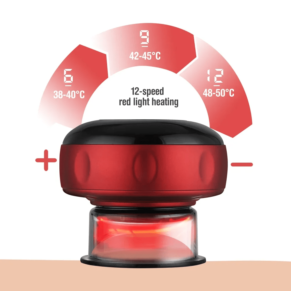 Intelligent Electric Vacuum Cupping Therapy Massager with Heating & Guasha Function – Pain Relief & Muscle Recovery Tool - Buyncart