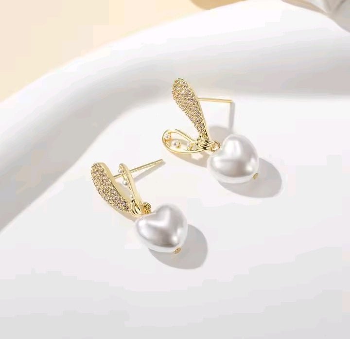 Korean Pearl Tops Earrings – Elegant Women’s Studs by BuyNCart | Classy & Lightweight Daily Wear Jewelry - Buyncart