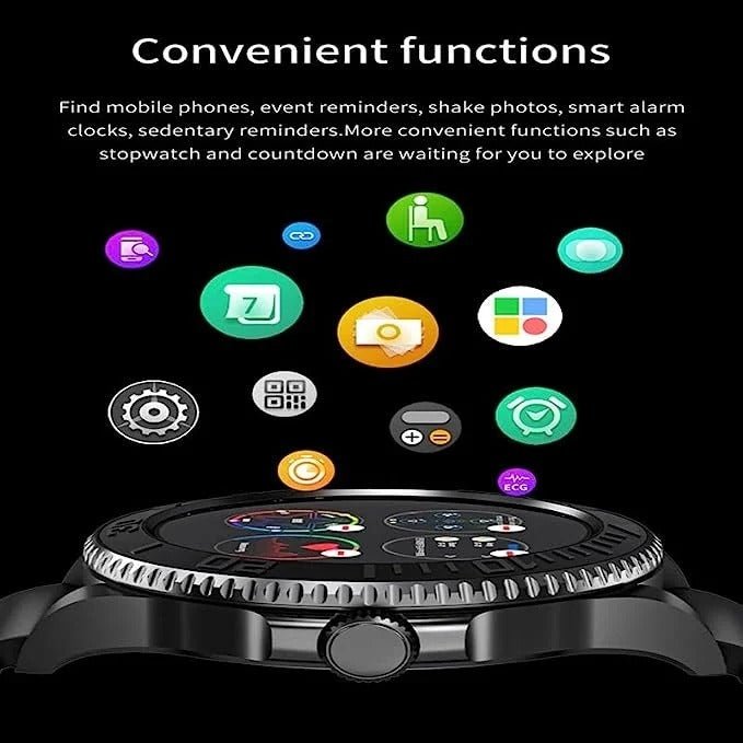 RLX JS9 Round Smart Watch – Alloy Case, Heart Rate & SpO₂ Fitness Tracker, Bluetooth Calling, NFC & Wireless Charging - Buyncart