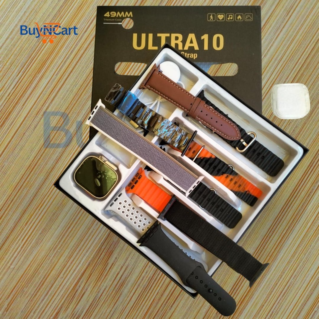Ultra 10 Smart Watch with 10 Straps – Best Smart Watches in Pakistan | BuyNCart Online Store in Pakistan - Buyncart