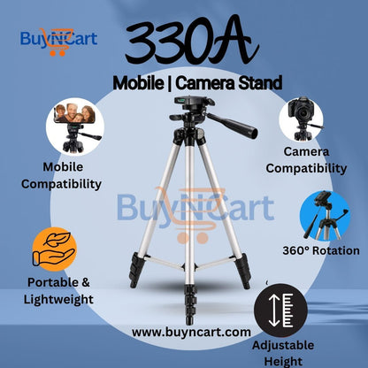 330A Tripod Camera Stand for DSLR & Mobile – Best Tripod in Pakistan | BuyNCart | Online Store in Pakistan - Buyncart