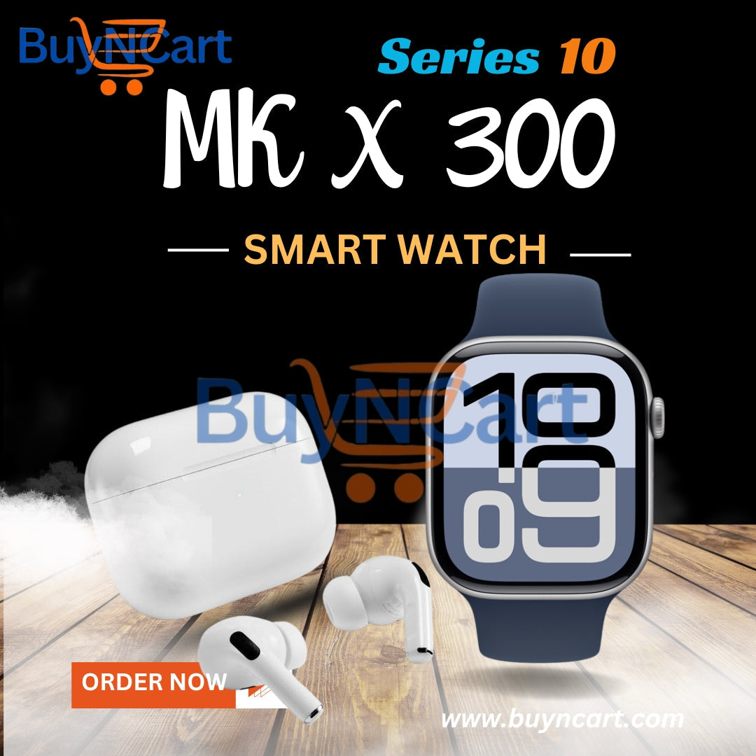MK-X300 Series 10 Smartwatch with Wireless Earbuds | latest smart watch | buyncart online store in Pakistan