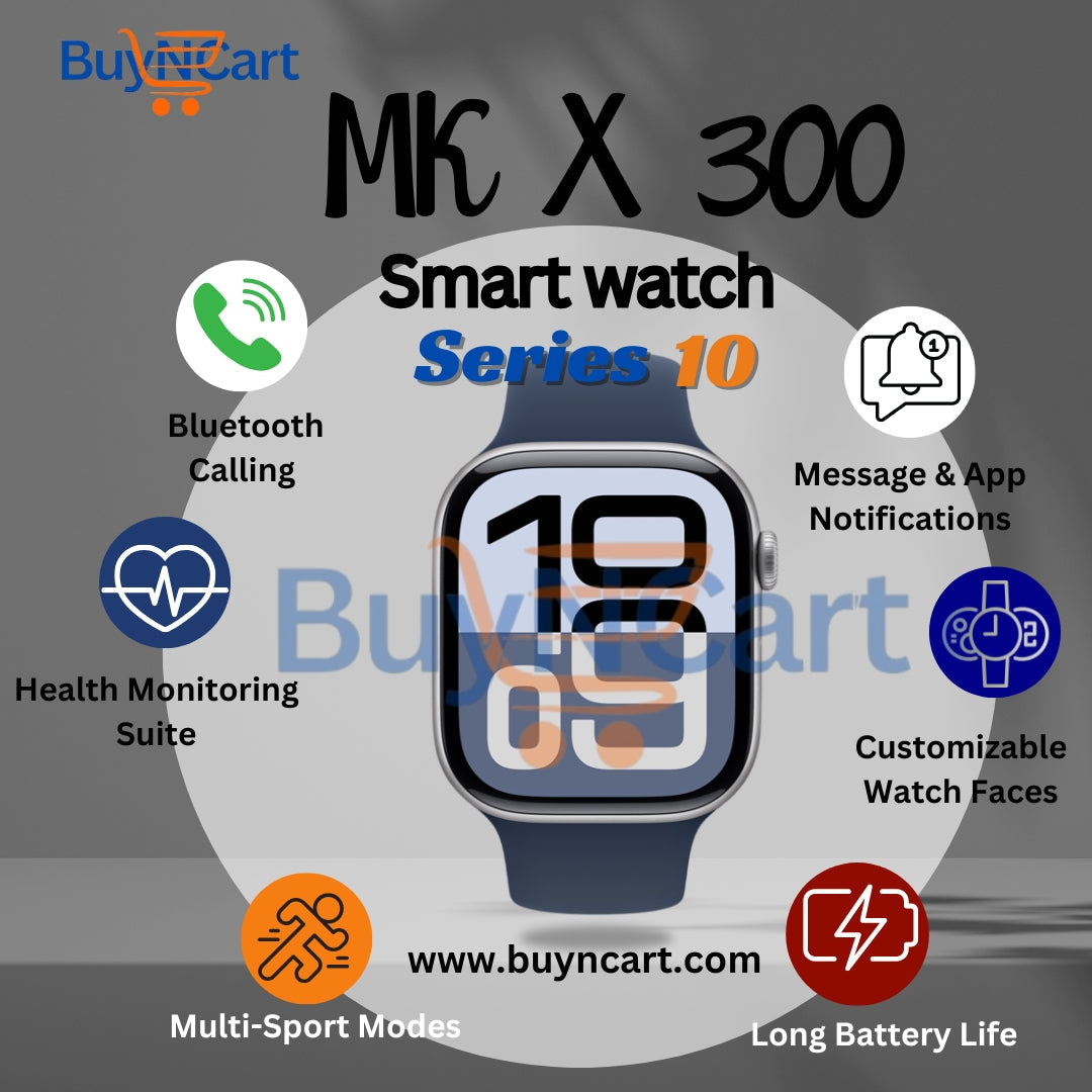 MK-X300 Series 10 Smartwatch with Wireless Earbuds | latest smart watch | buyncart online store in Pakistan