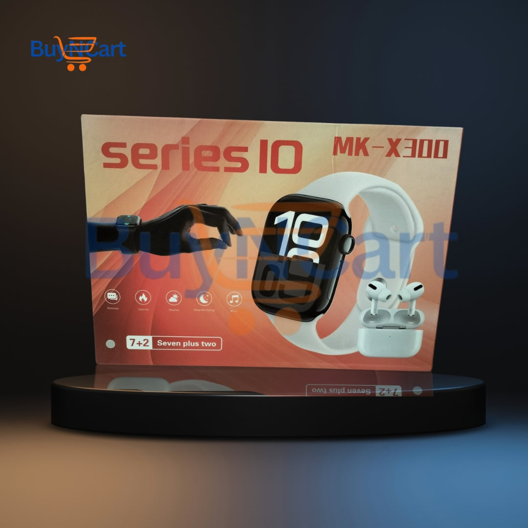 MK-X300 Series 10 Smartwatch with Wireless Earbuds | latest smart watch | buyncart online store in Pakistan