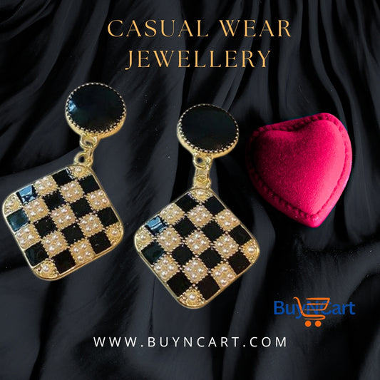 Rhombus Shape dangle Earrings