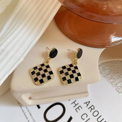 Rhombus Shape dangle Earrings