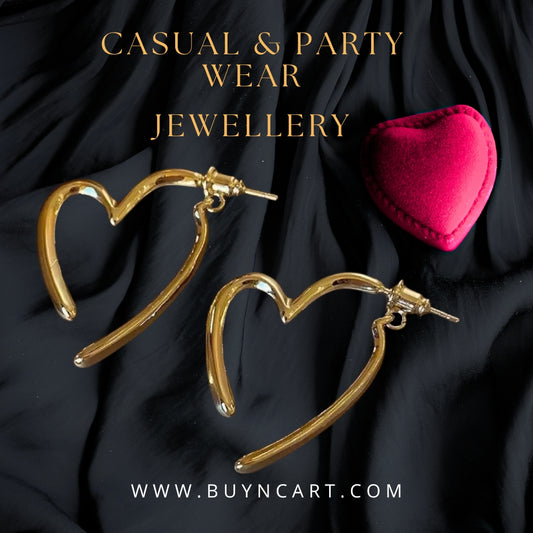 Buy Heart-Shaped Stud Earrings for Women Online in Pakistan – Stylish & Elegant Jewellery | Buyncart