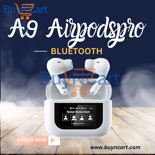 A9 Pro Wireless Earbuds – Bluetooth 5.4 | ANC/ENC Noise Cancellation | Smart Touch Screen Display - Buyncart