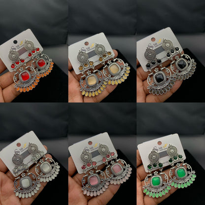 Antique Chandelier Earrings with Original Stone - Buyncart