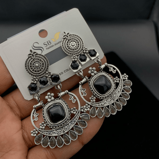 Antique Chandelier Earrings with Original Stone - Buyncart