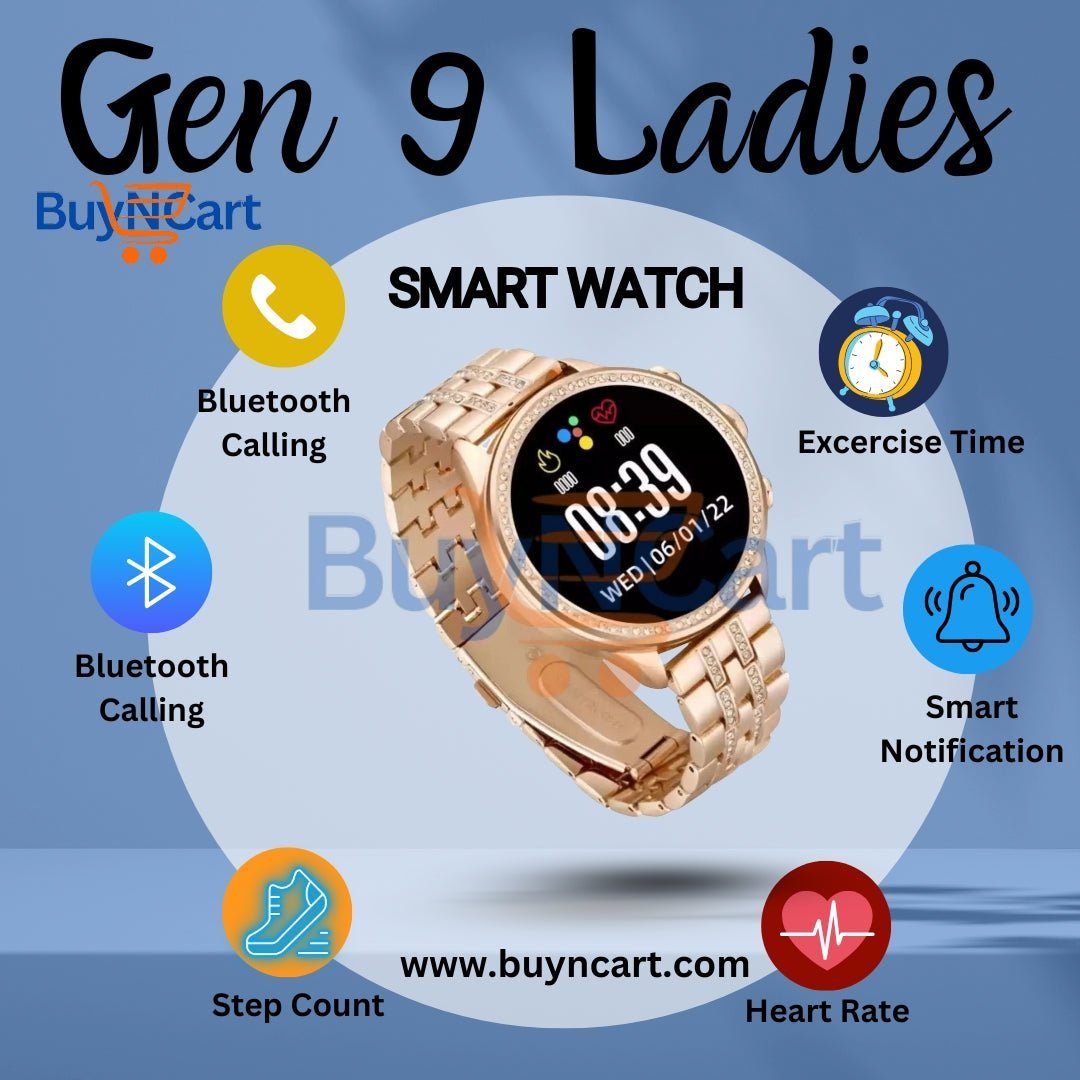 Gen 9 Pro 2 Ladies Smartwatch – 7 Straps | Best Smart Watches in Pakistan | BuyNCart | Online Store in Pakistan - Buyncart