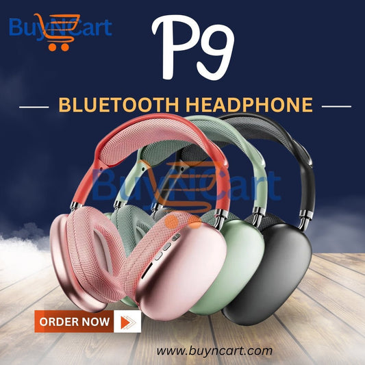 Headphone P9 Wireless Bluetooth Headphones with Mic – Best Wireless Headphones | online store in Pakistan | BuyNCart - Buyncart