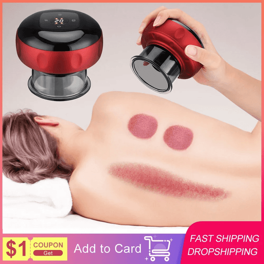 Intelligent Electric Vacuum Cupping Therapy Massager with Heating & Guasha Function – Pain Relief & Muscle Recovery Tool - Buyncart