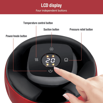 Intelligent Electric Vacuum Cupping Therapy Massager with Heating & Guasha Function – Pain Relief & Muscle Recovery Tool - Buyncart