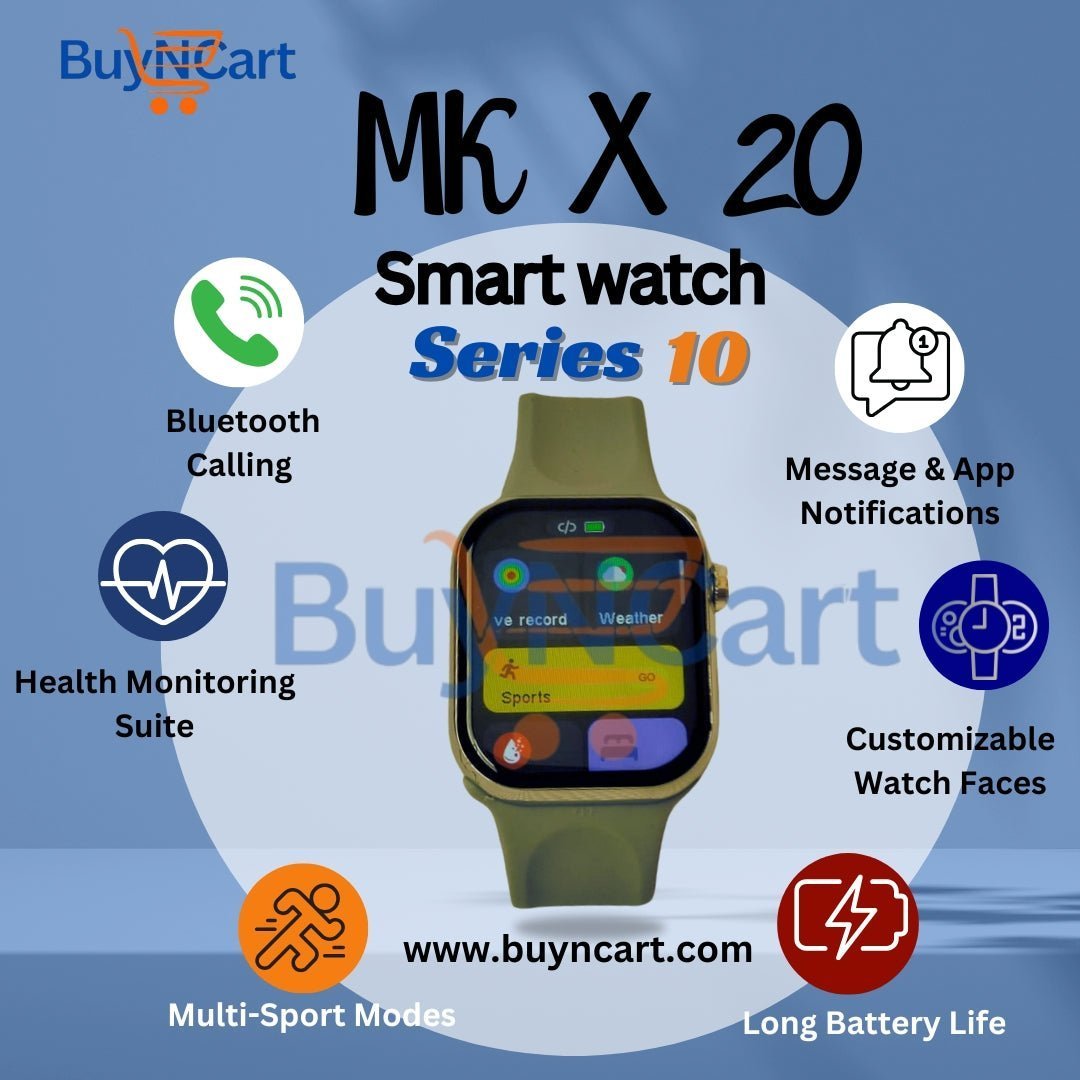 MK - X20 Series 10 Smartwatch 7 - in - 1 Combo | Best Smart Watch Price in Pakistan | buyncart Online Store in Pakistan - Buyncart