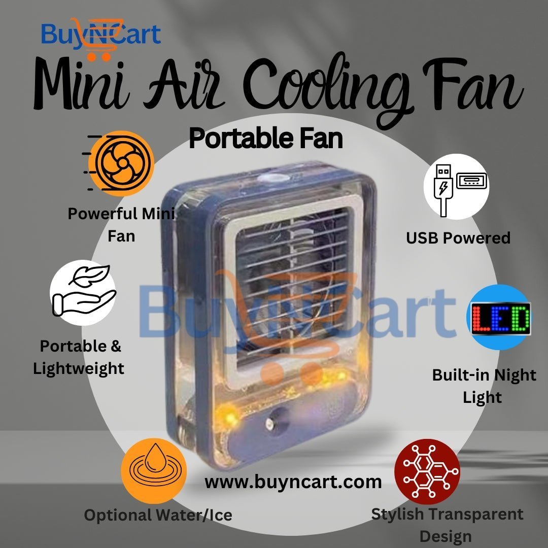 Portable Mini Air Cooling fan With USB Rechargeable - Buyncart