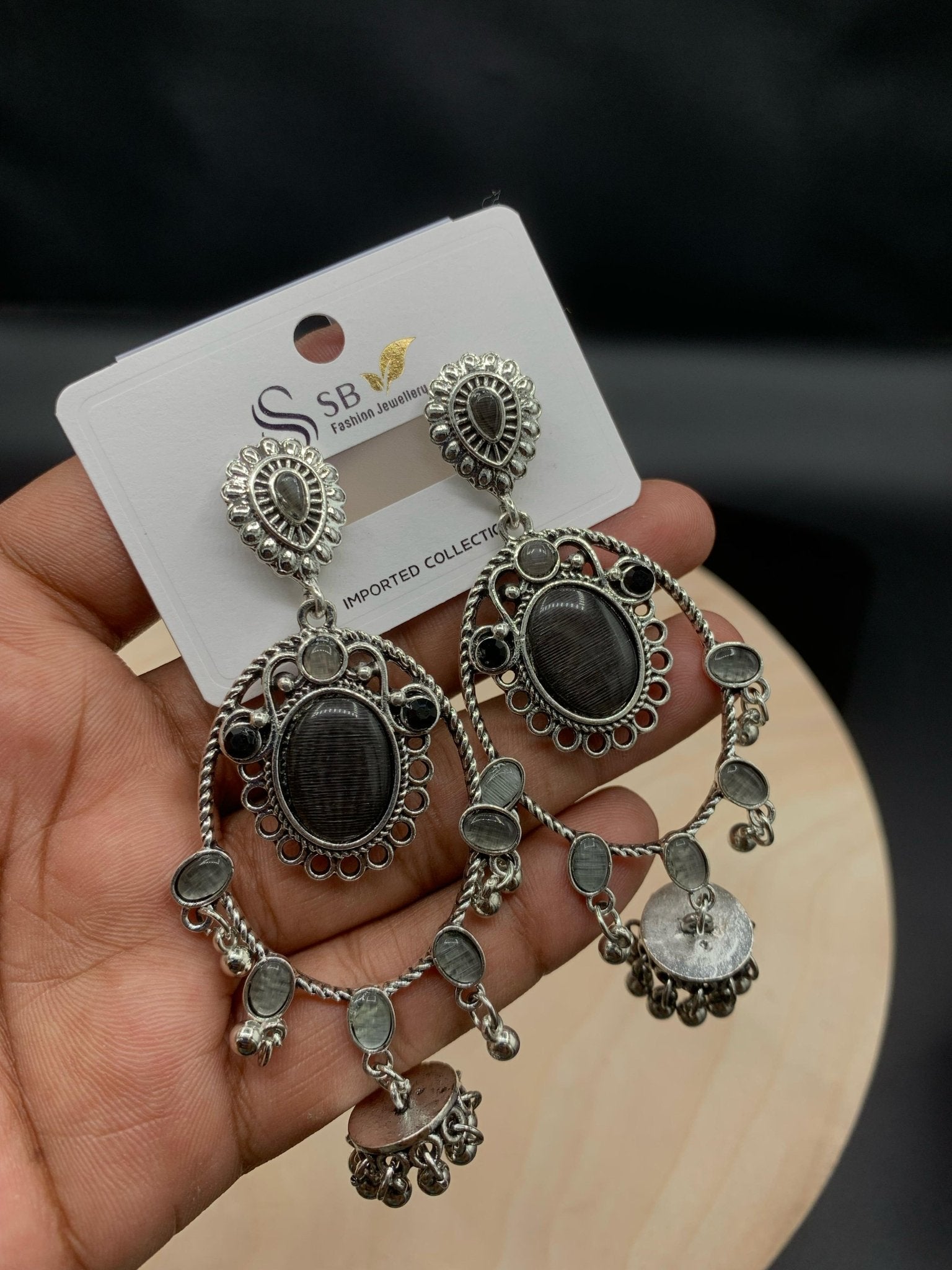 Premium Quality Antique Stone Earrings - Buyncart