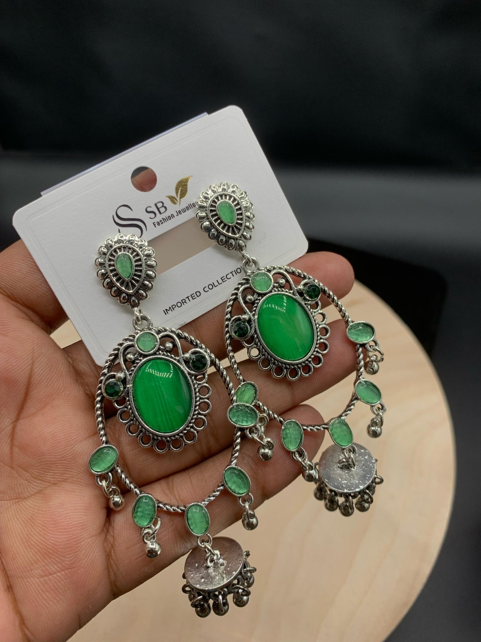 Premium Quality Antique Stone Earrings - Buyncart
