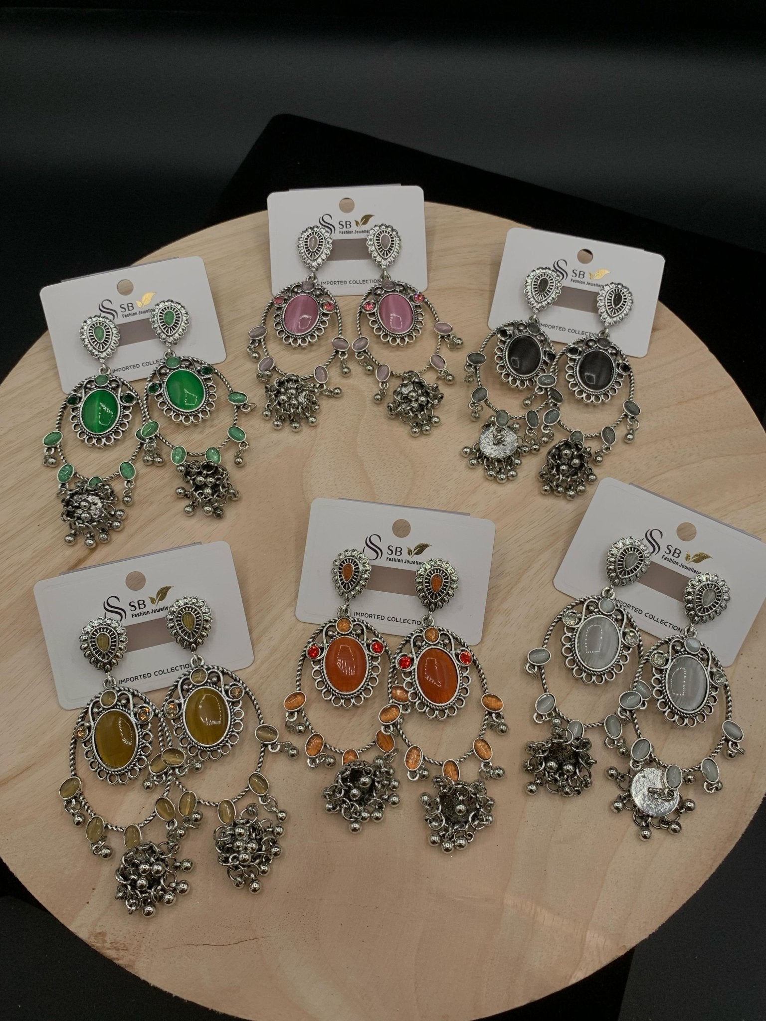 Premium Quality Antique Stone Earrings - Buyncart