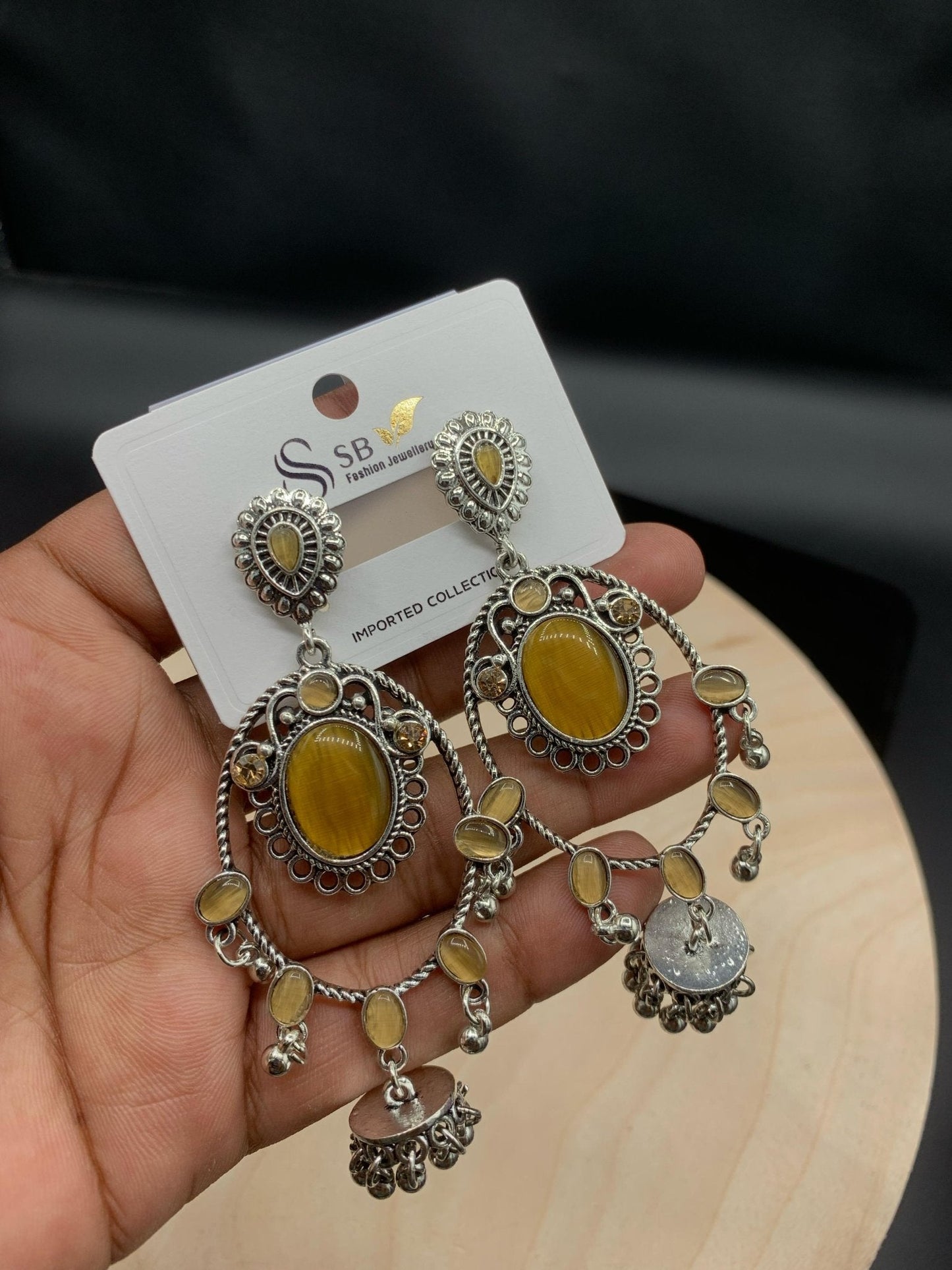Premium Quality Antique Stone Earrings - Buyncart