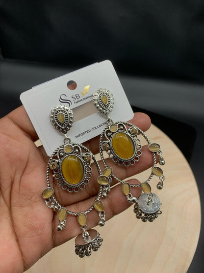Premium Quality Antique Stone Earrings - Buyncart