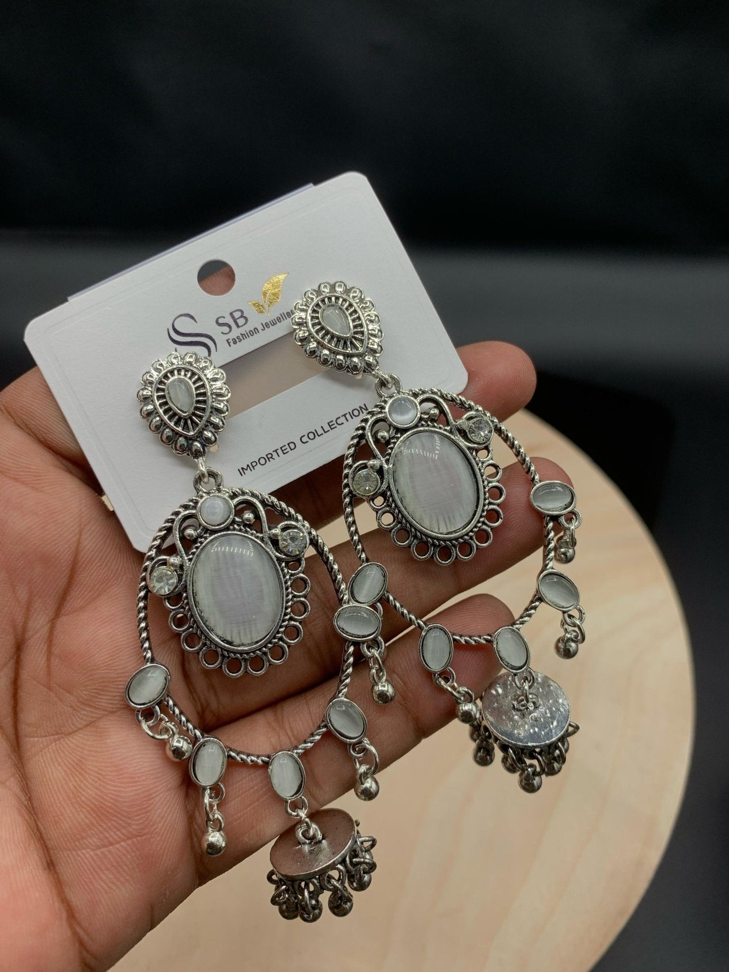 Premium Quality Antique Stone Earrings - Buyncart