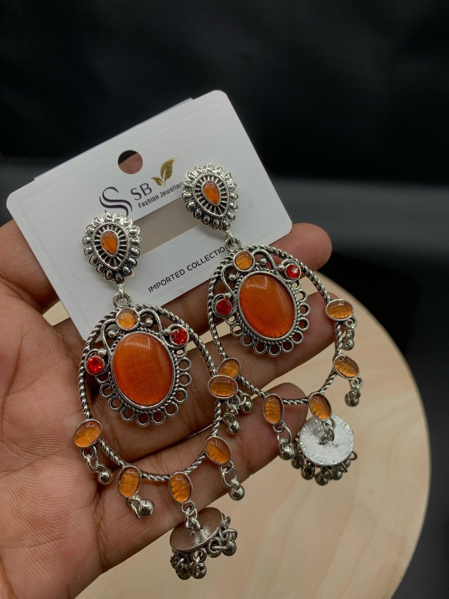 Premium Quality Antique Stone Earrings - Buyncart
