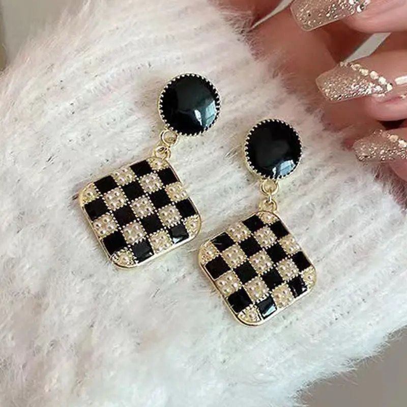 Rhombus Shape dangle Earrings - Buyncart
