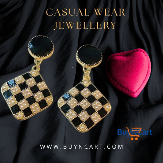Rhombus Shape dangle Earrings - Buyncart