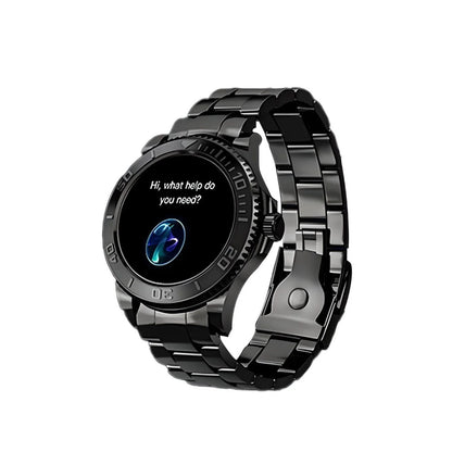 RLX JS9 Round Smart Watch – Alloy Case, Heart Rate & SpO₂ Fitness Tracker, Bluetooth Calling, NFC & Wireless Charging - Buyncart