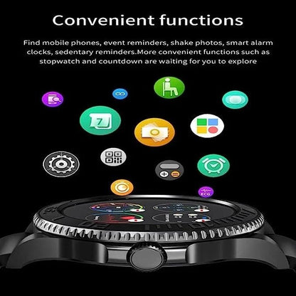 RLX JS9 Round Smart Watch – Alloy Case, Heart Rate & SpO₂ Fitness Tracker, Bluetooth Calling, NFC & Wireless Charging - Buyncart