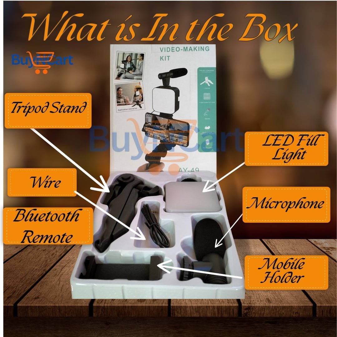 Vlogging Video Making Kit AY - 49 | All - in - One Video Kit | Best Online Store in Pakistan – BuyNcart - Buyncart